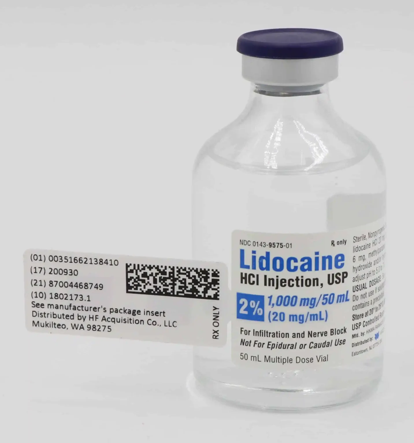 1000 mg/50 ml Lidocaine Injection for sale online no prescription